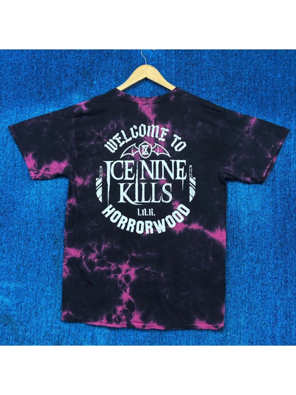 Ice Nine Kills Welcome to Horrorwood Heavy Metal Tie Dye L